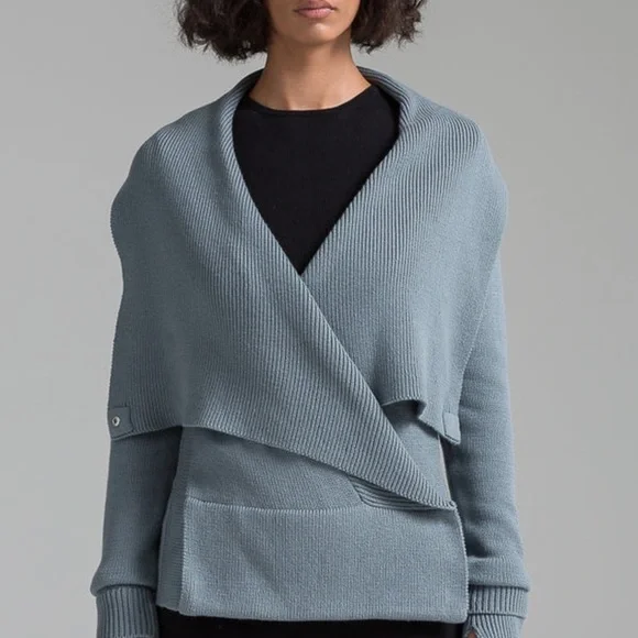 NFP Studios Convertible Cardigan w/ Detachable Wrist Cuffs 100% Cotton. - Picture 8 of 11